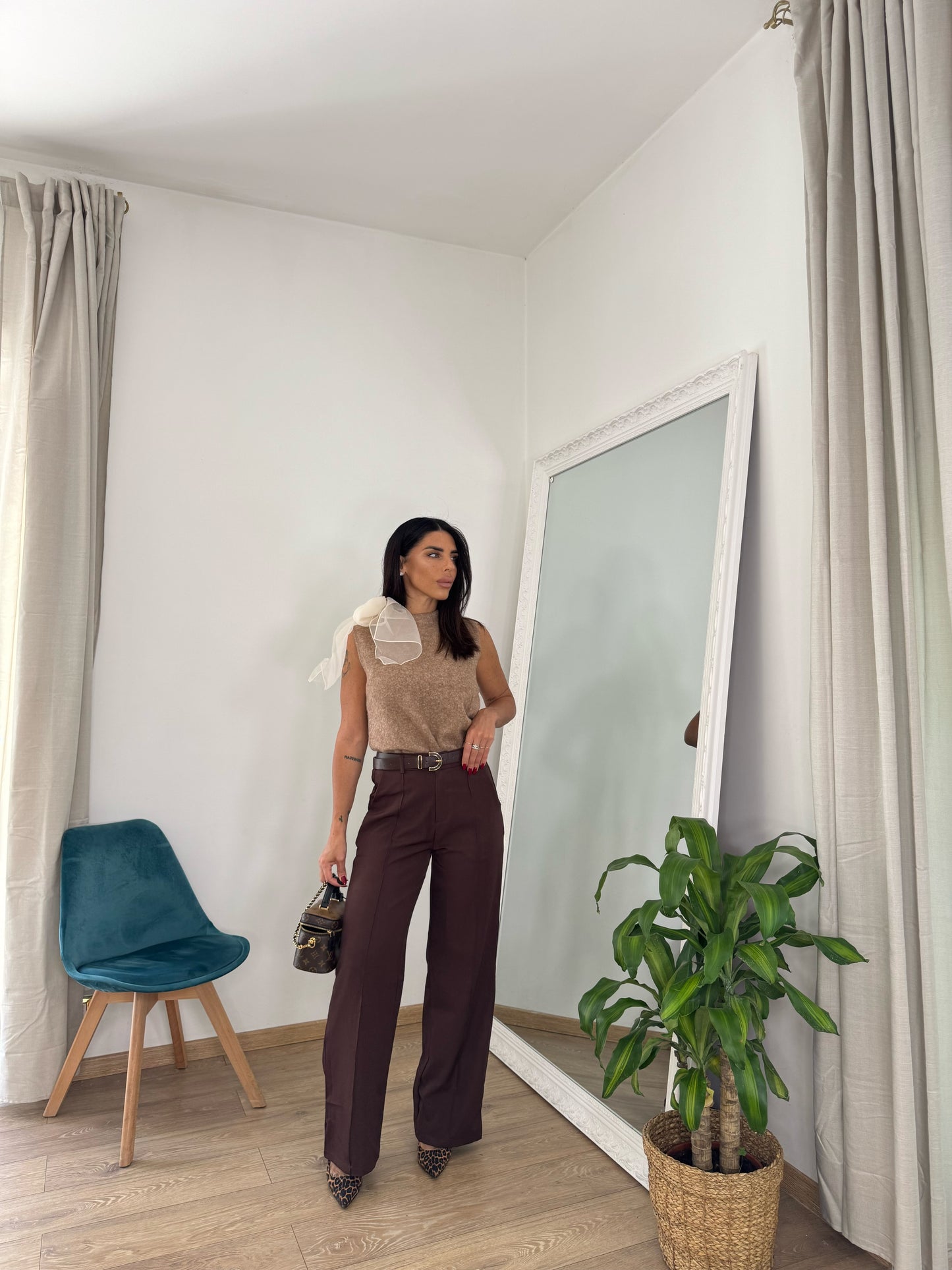 Pantaloni brown