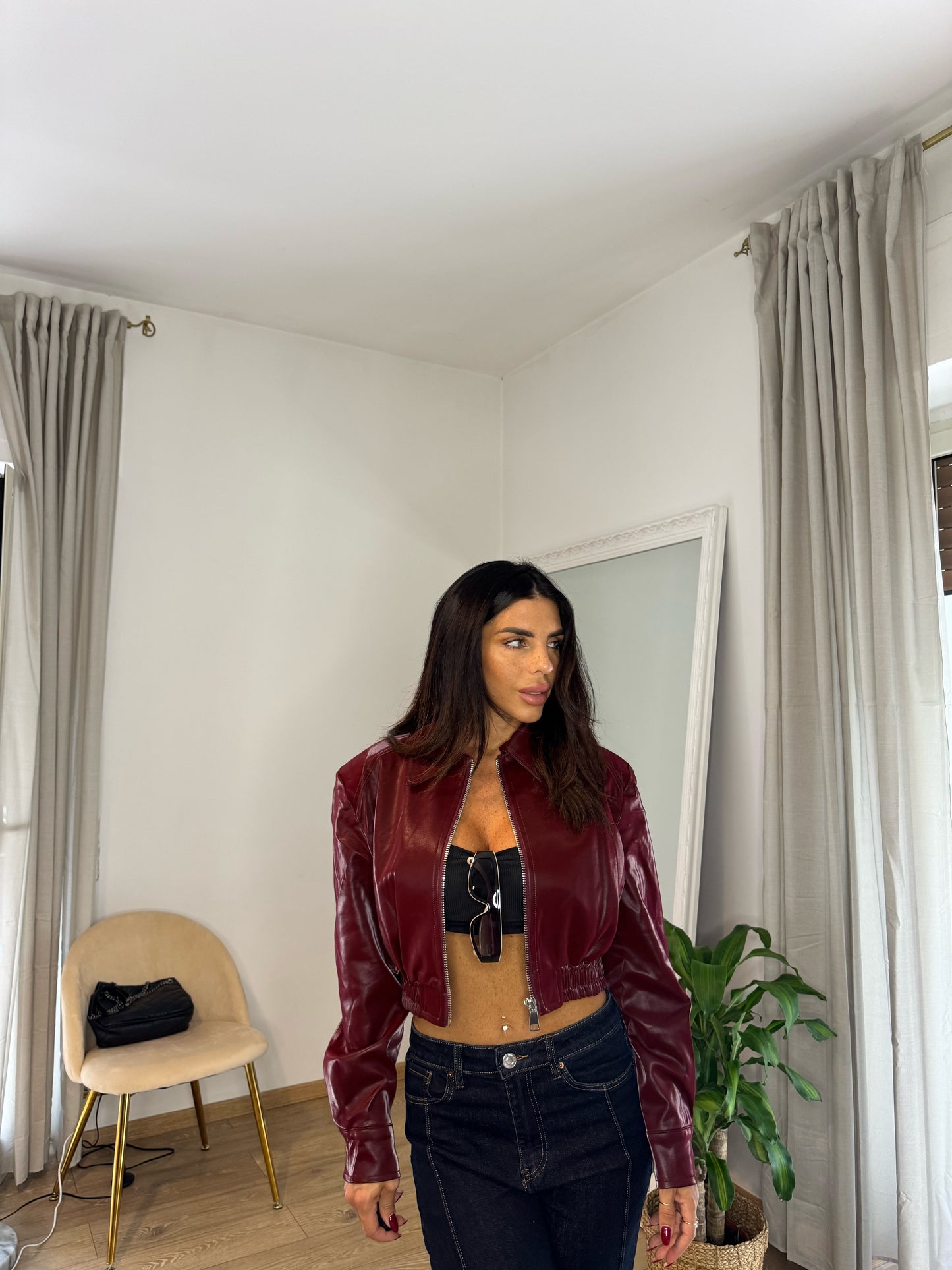 Bomber college ecopelle (2 colori)