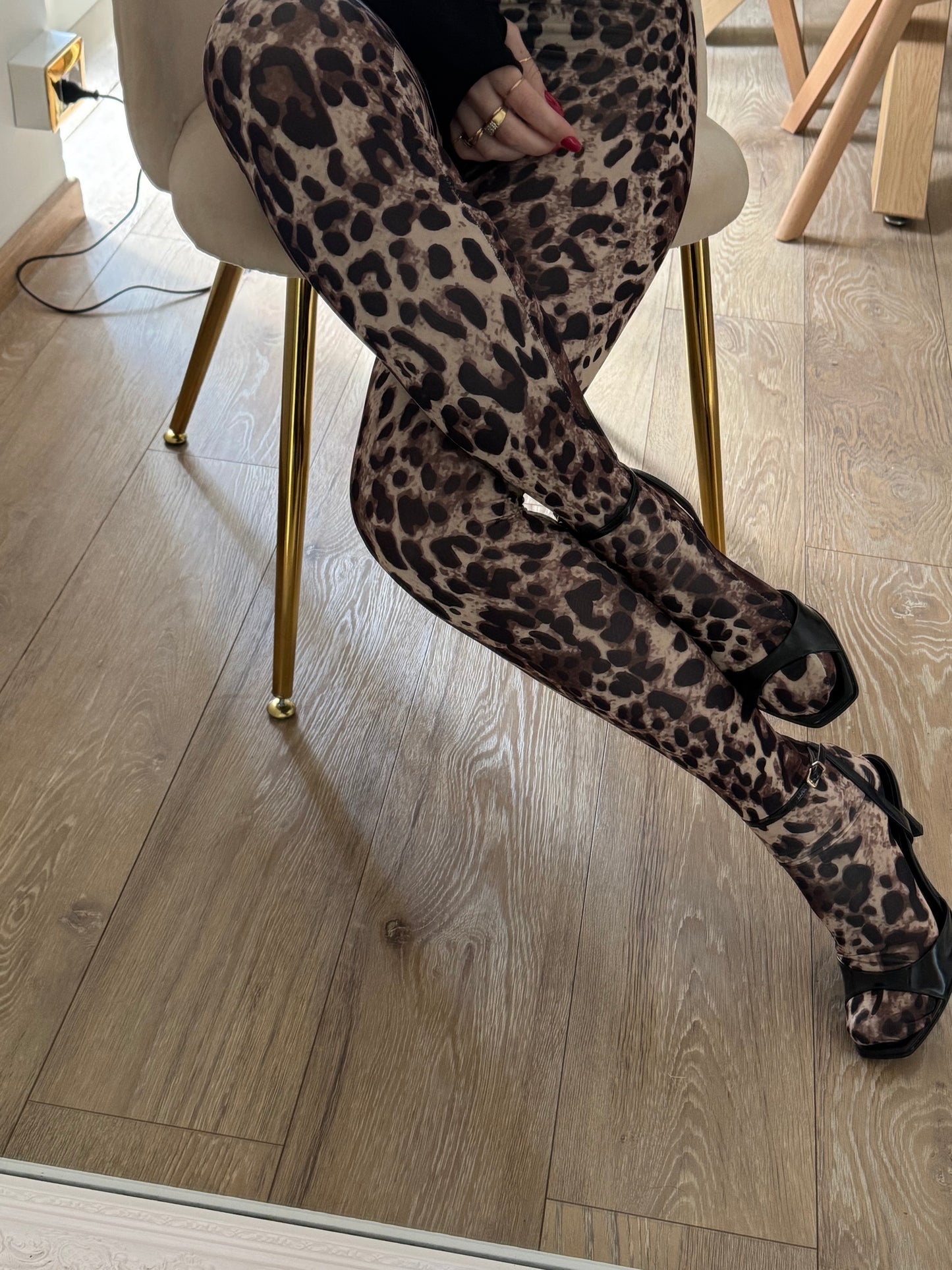 Leggins calza Leopardato