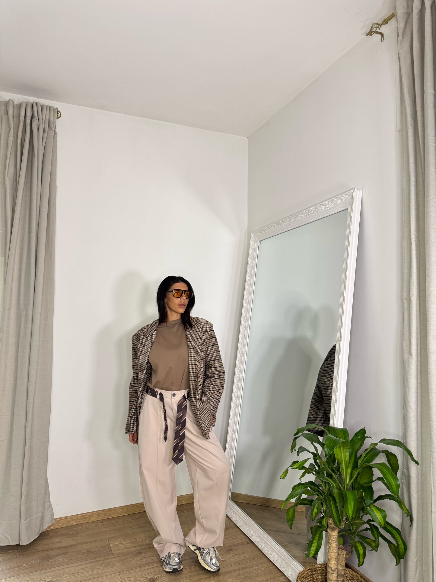 Pantaloni man Crema