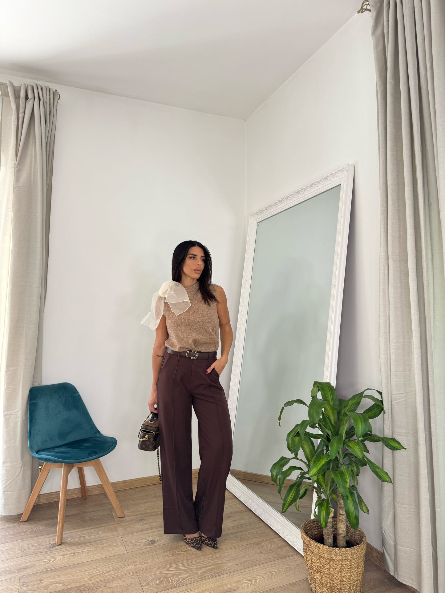 Pantaloni brown