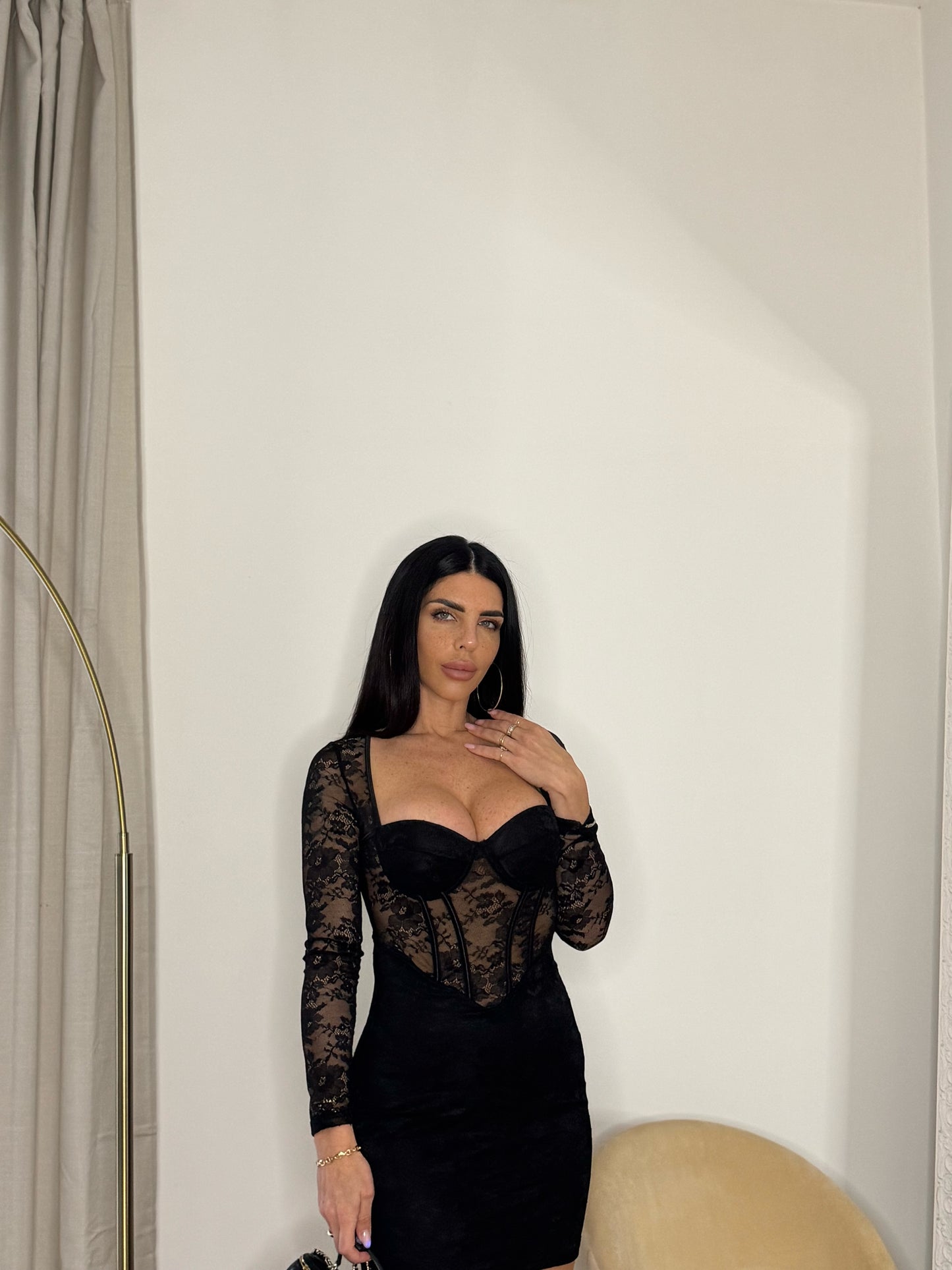 DRESS Beatrice pizzo (2 colori)