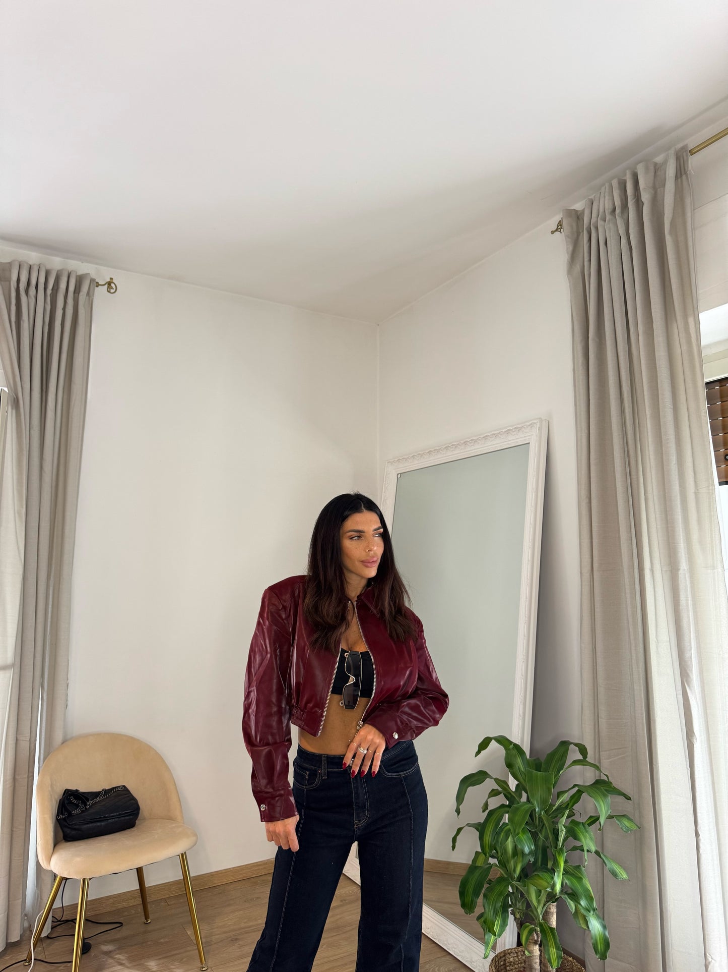 Bomber college ecopelle (2 colori)