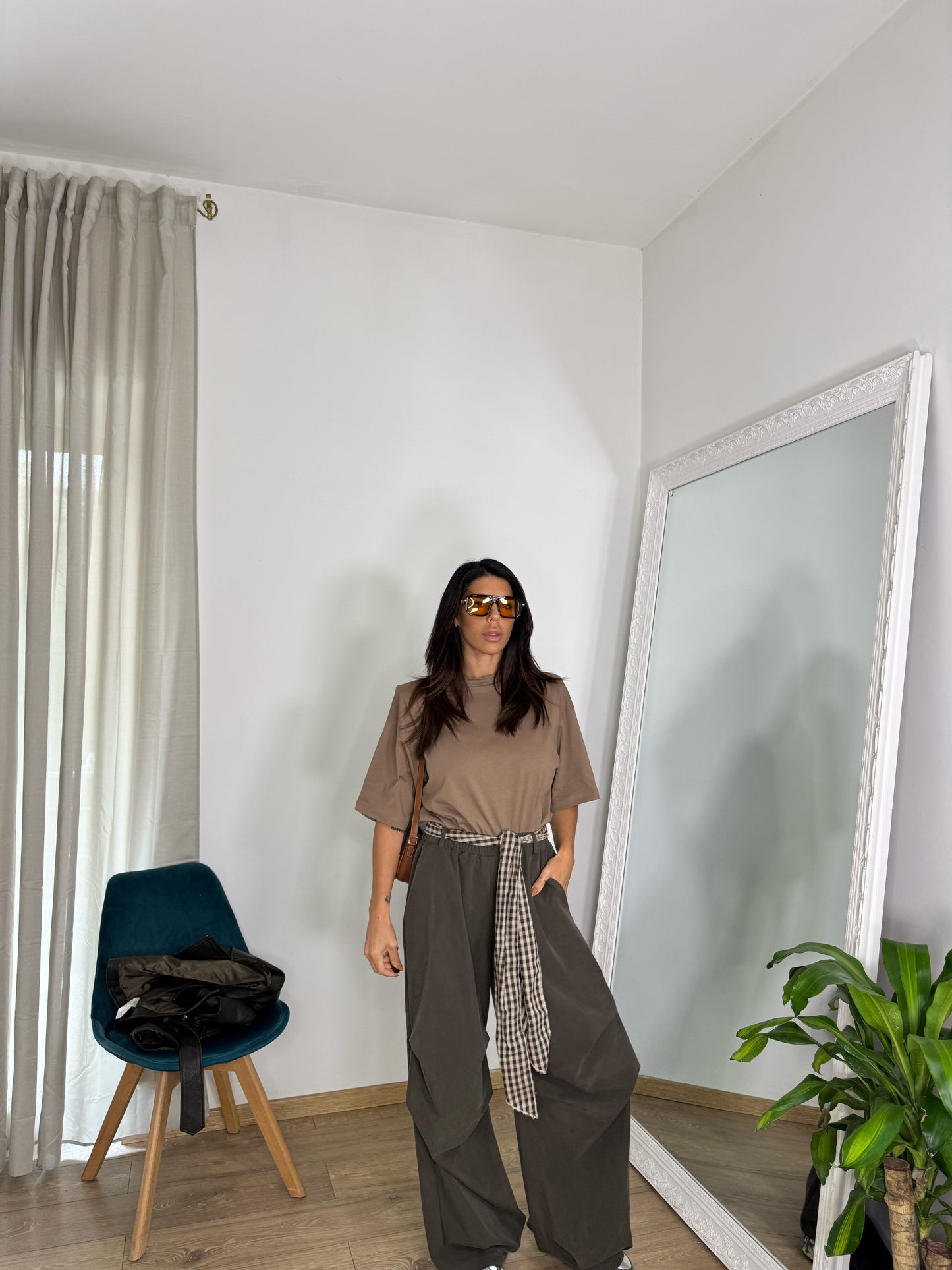 Pantaloni woody verde militare