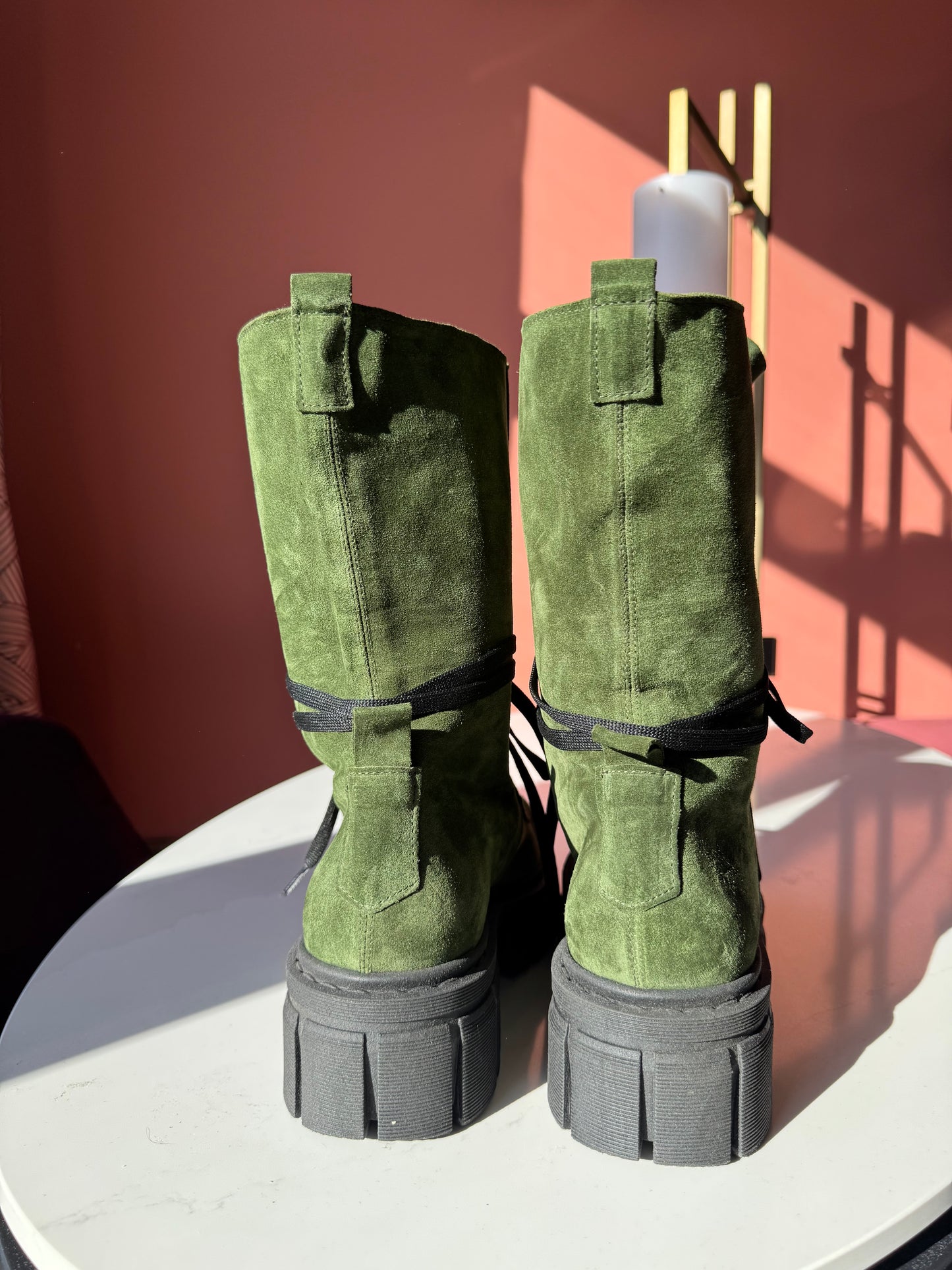 Stivaletto Fairmont in camoscio verde