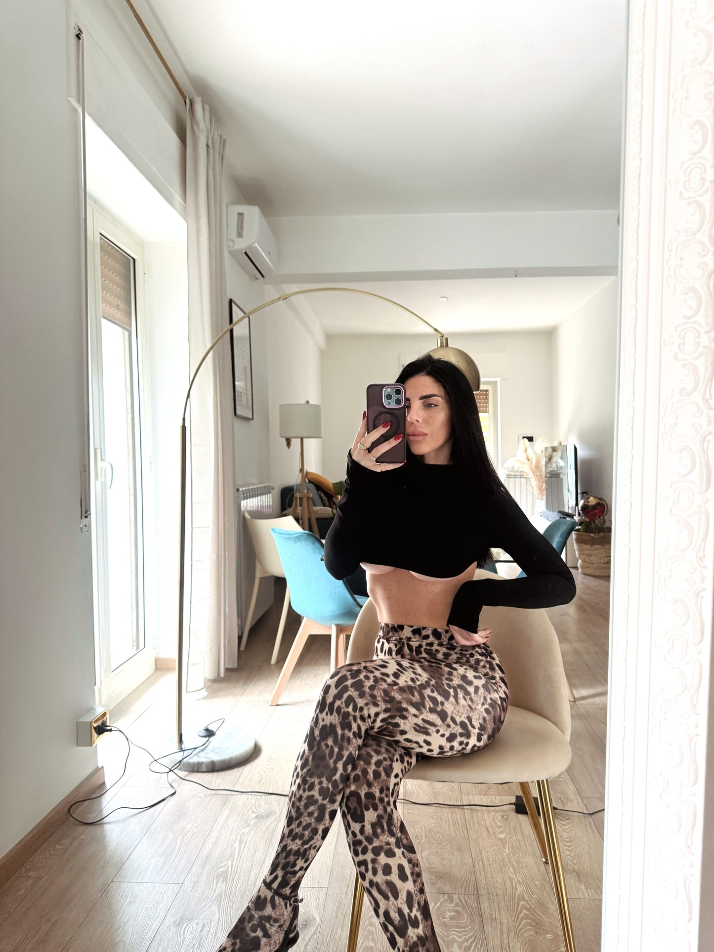 Leggins calza Leopardato