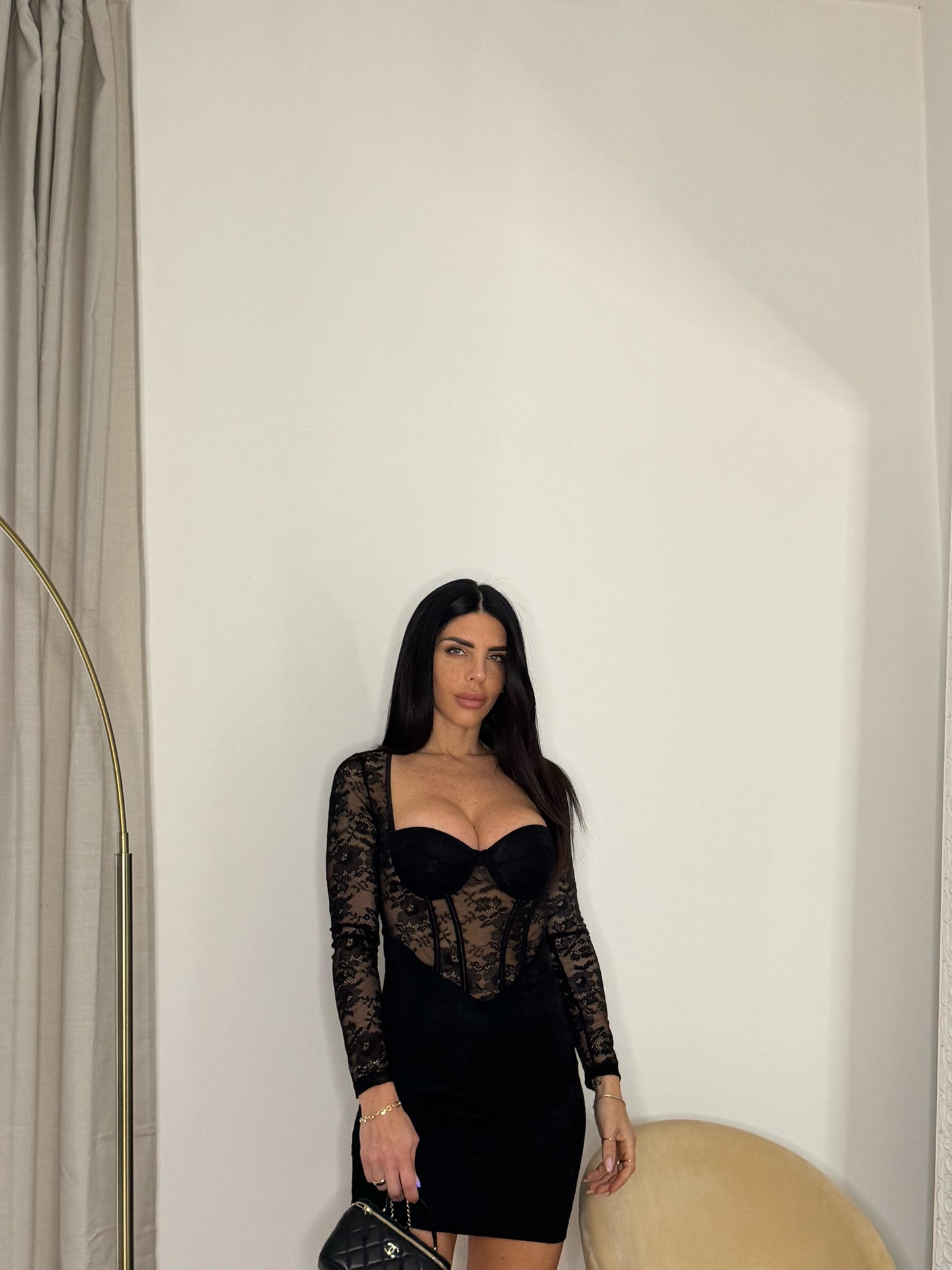 DRESS Beatrice pizzo (2 colori)