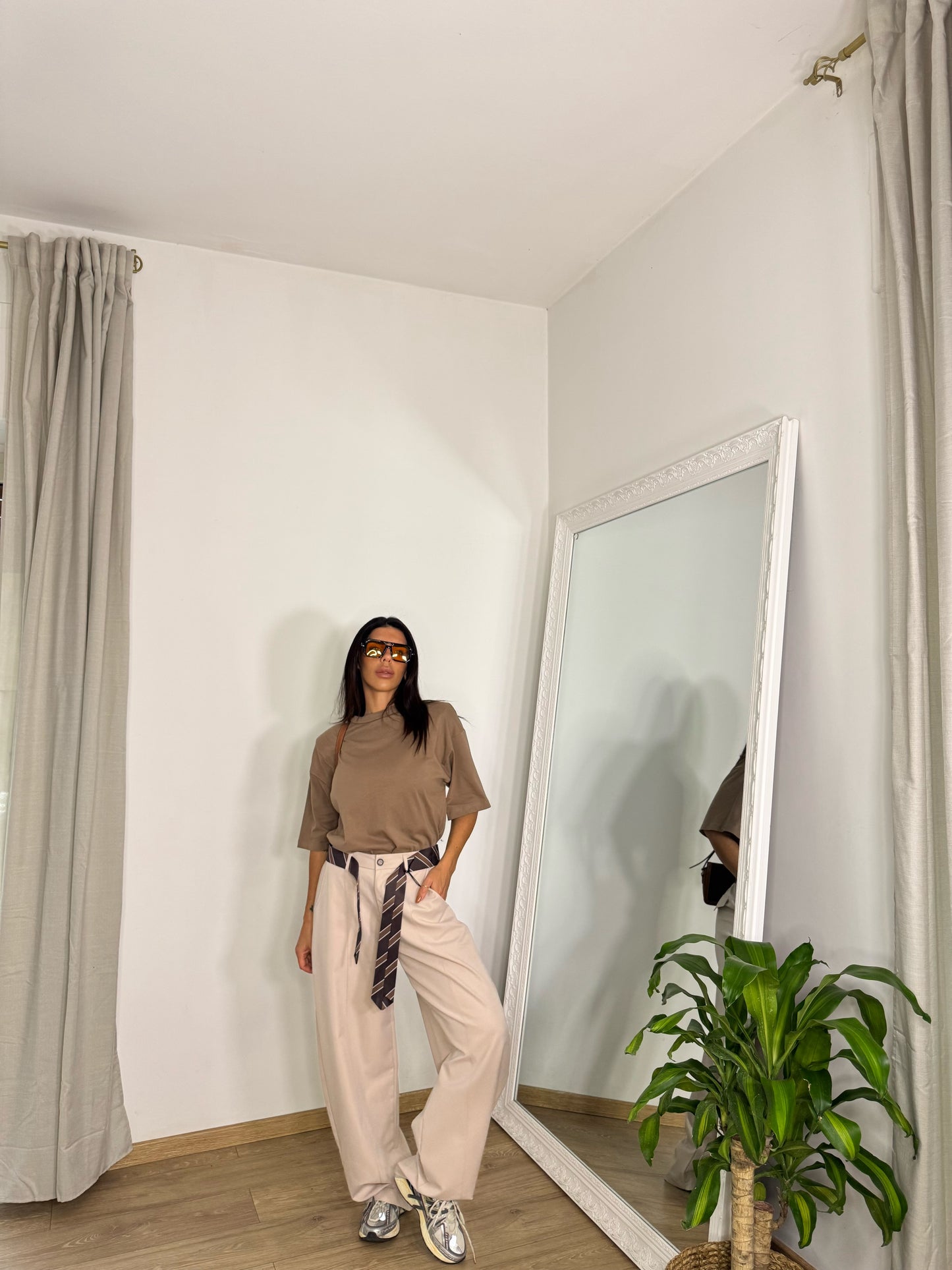 Pantaloni man Crema