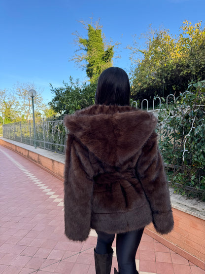 Ecopelliccia Courmayeur chocolate