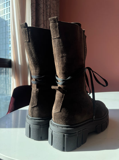 Stivaletti Fairmont in camoscio marrone