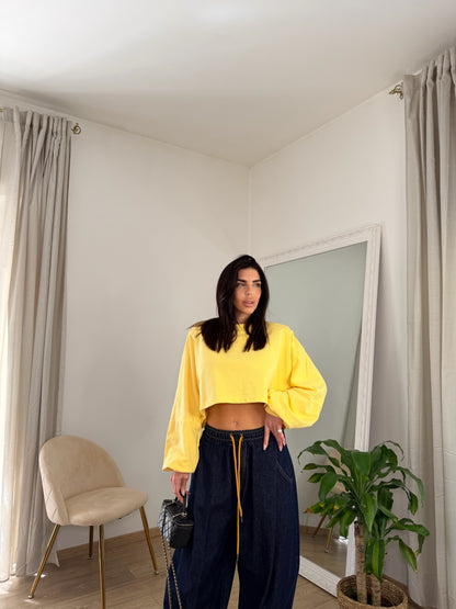 Felpa crop Danielle (3 colori)