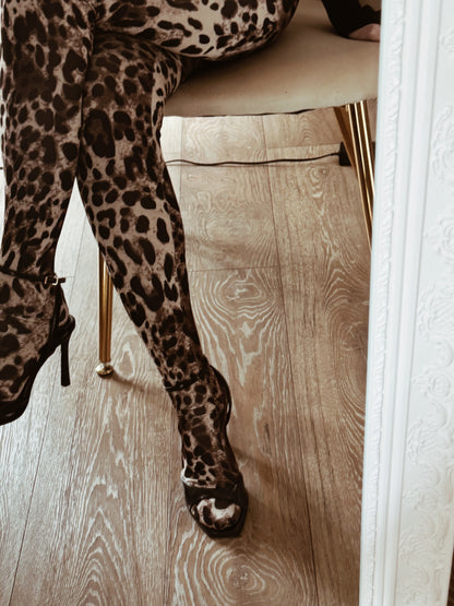 Leggins calza Leopardato