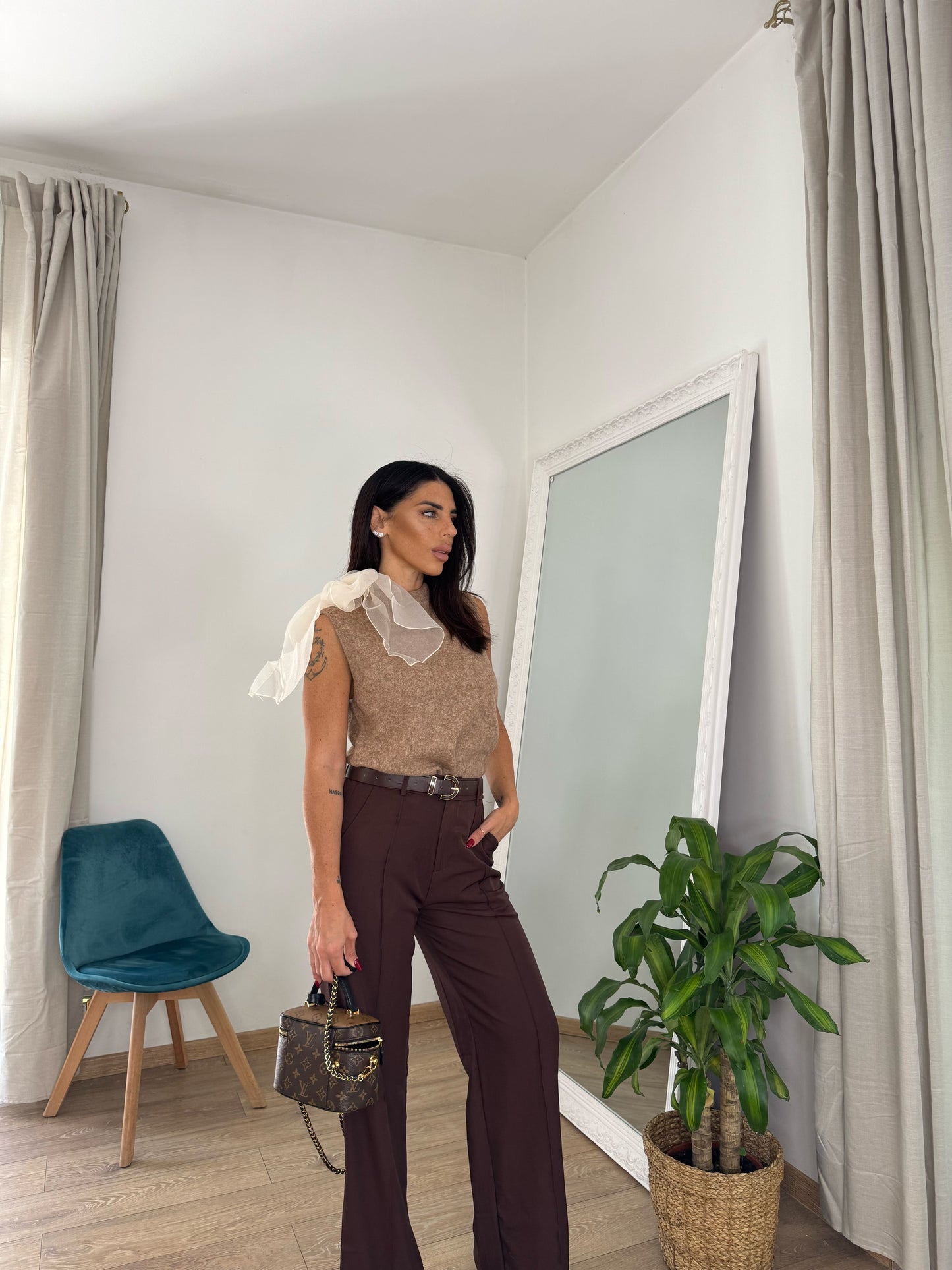Pantaloni brown