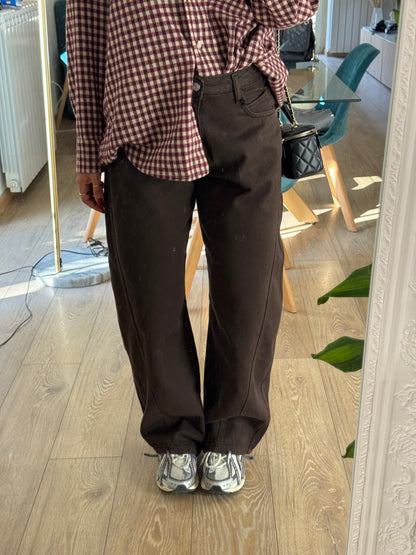 Jeans baggy brown
