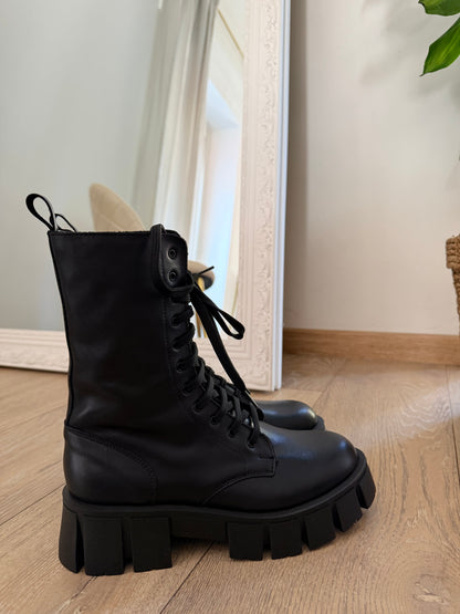 Stivali bassi Cannes in pelle nera