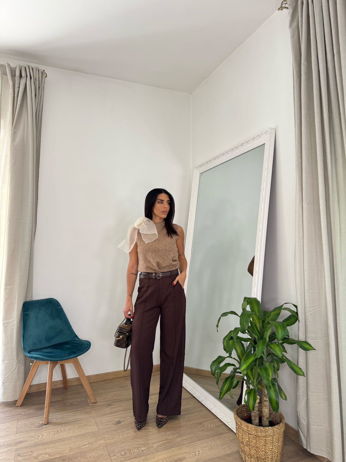 Pantaloni brown