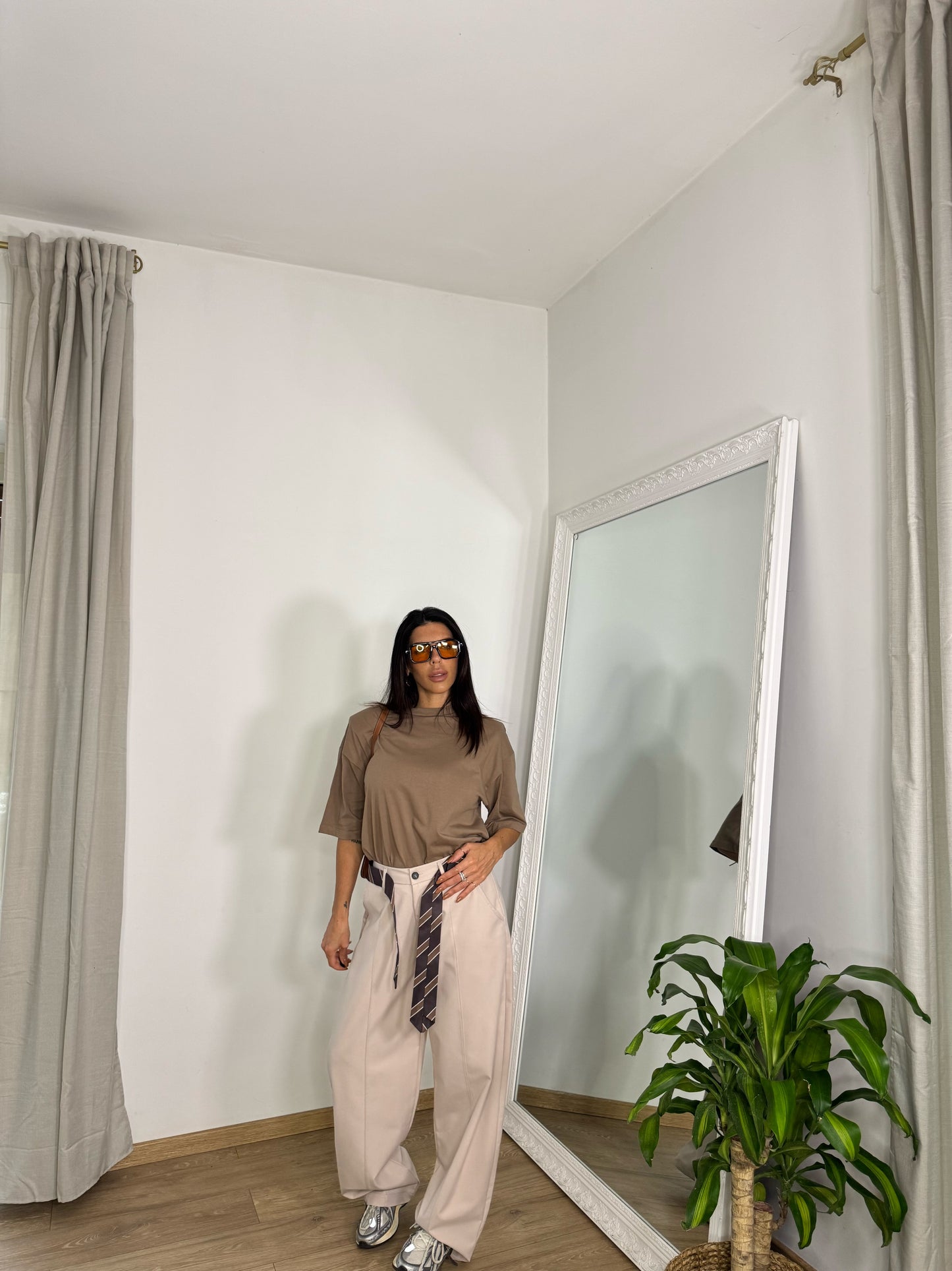 Pantaloni man Crema