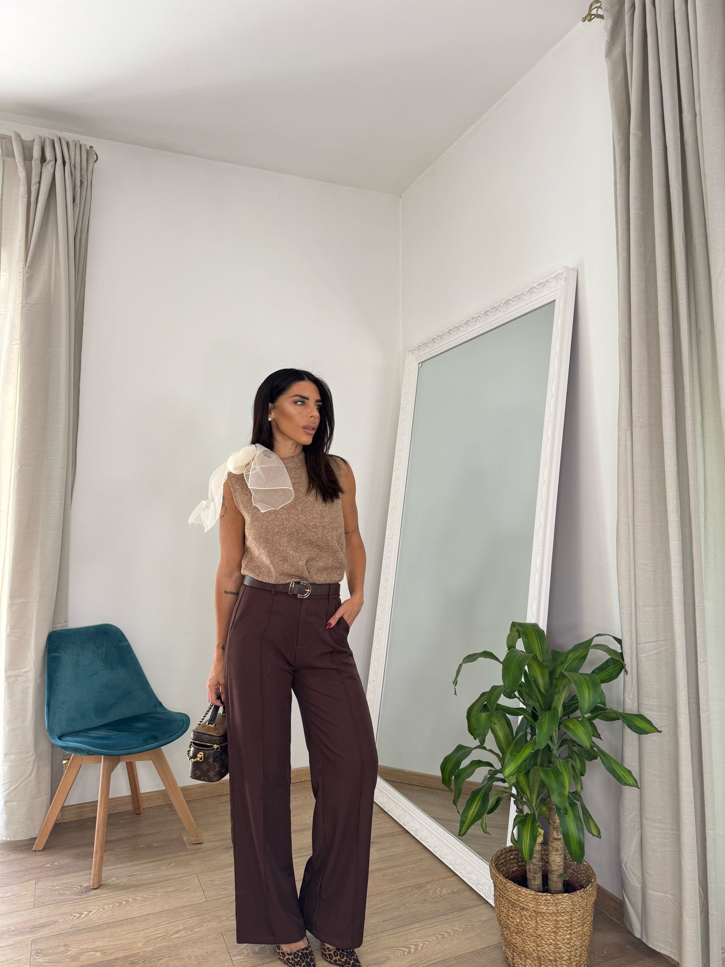 Pantaloni brown
