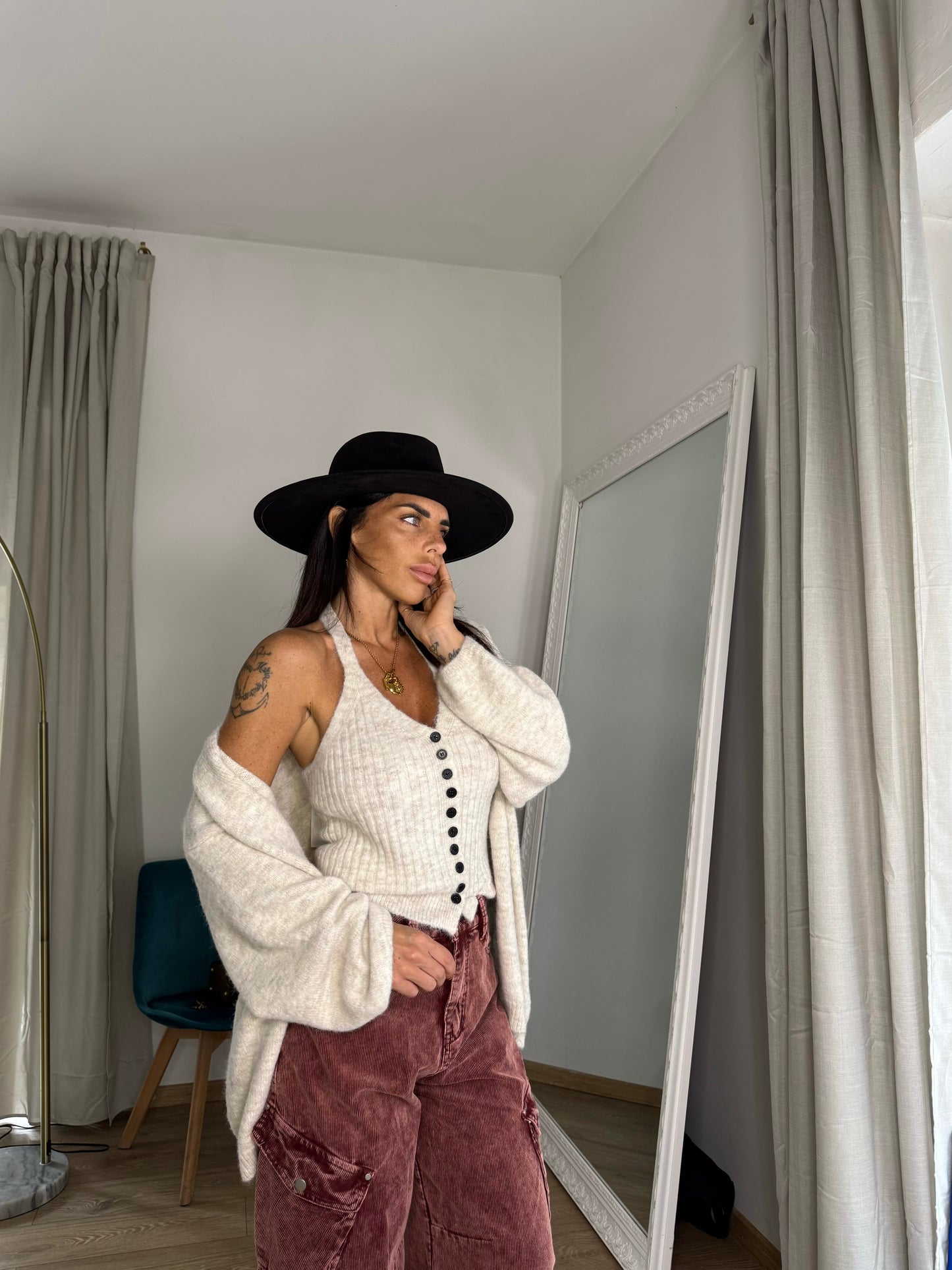 Cardigan e top Venice White