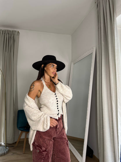 Cardigan e top Venice White