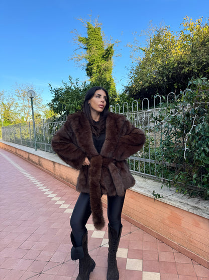 Ecopelliccia Courmayeur chocolate