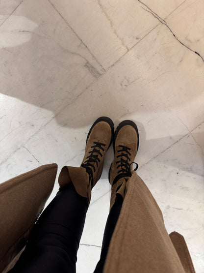 Stivaletti Fairmont in camoscio beige