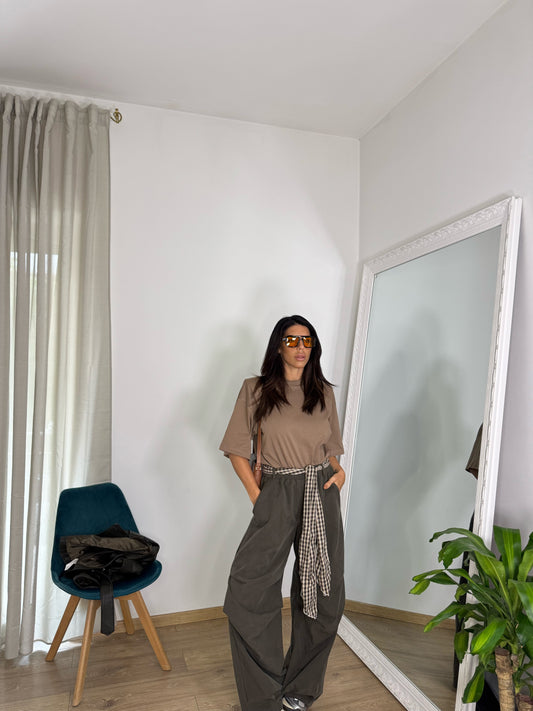 Pantaloni woody verde militare