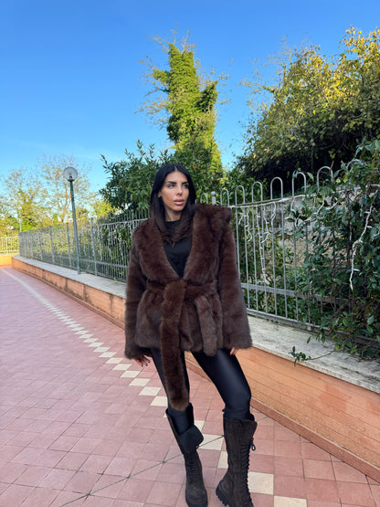 Ecopelliccia Courmayeur chocolate