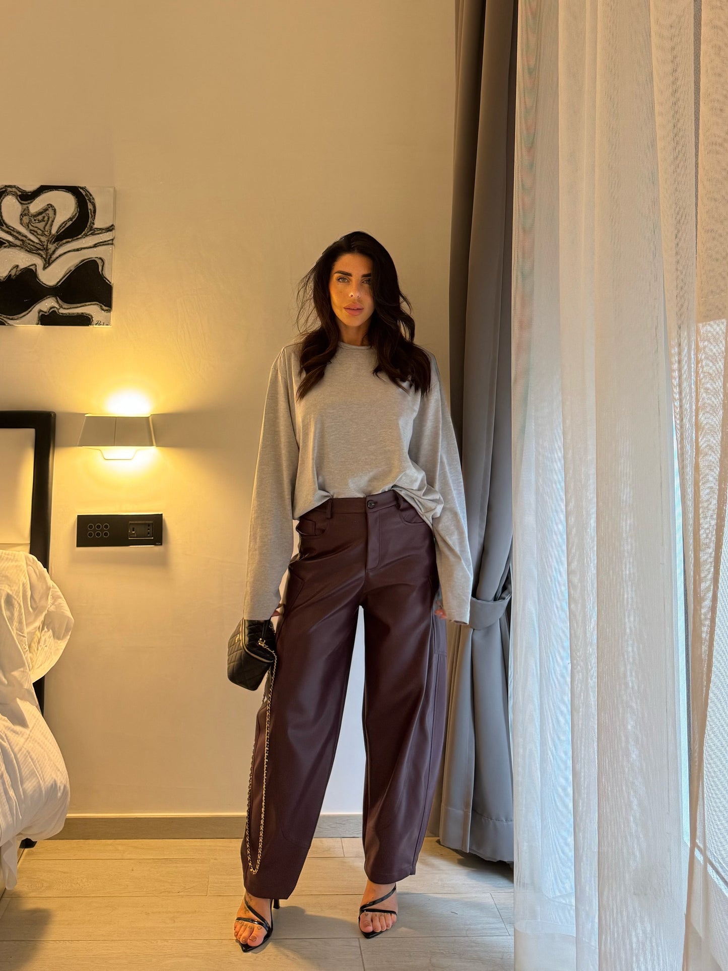 Pantaloni ecopelle Horizon (2 colori)