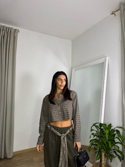Camicia crop spalline (2 colori)