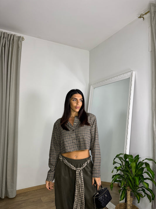 Camicia crop spalline (2 colori)