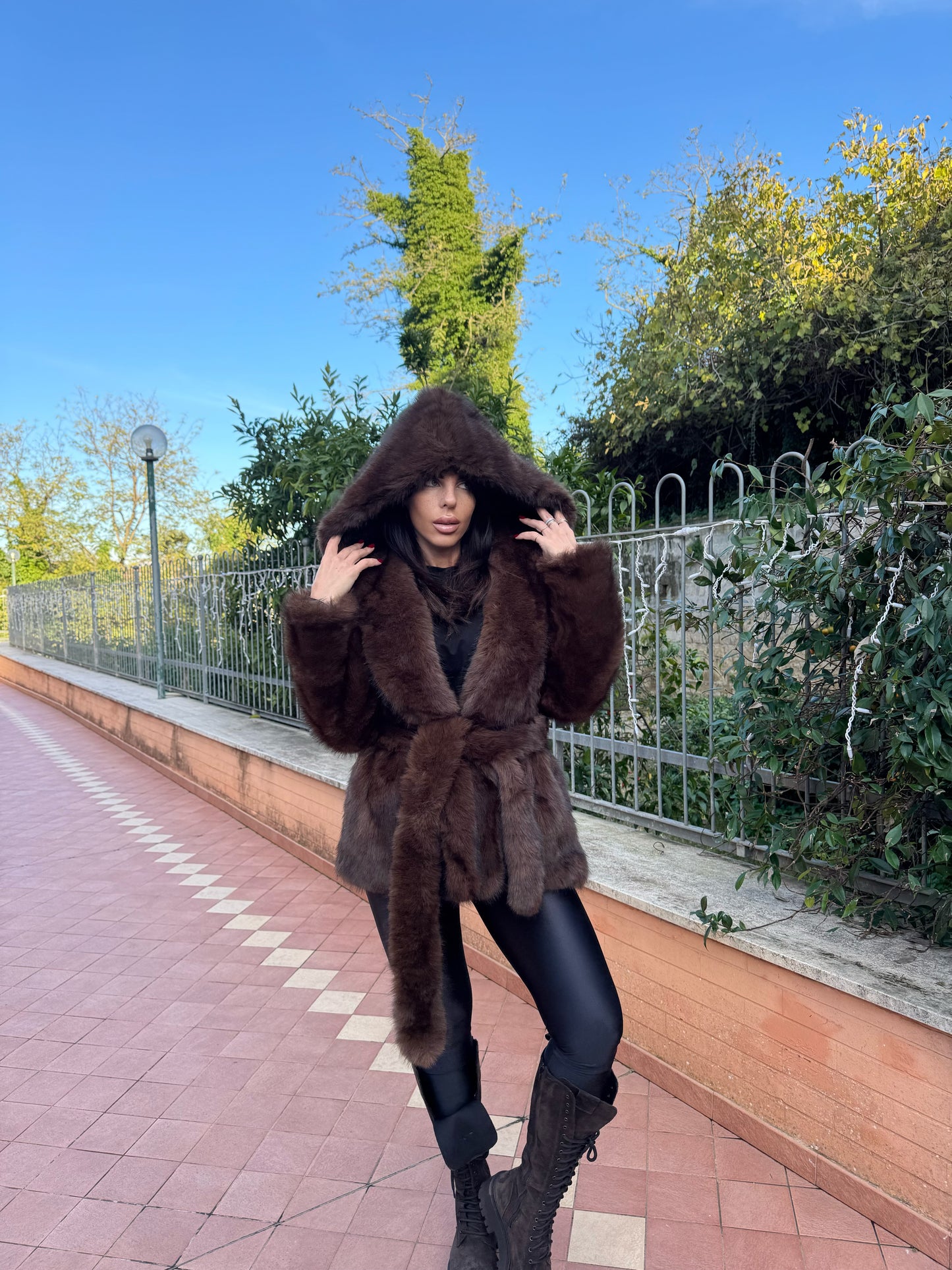 Ecopelliccia Courmayeur chocolate