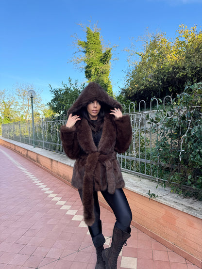 Ecopelliccia Courmayeur chocolate