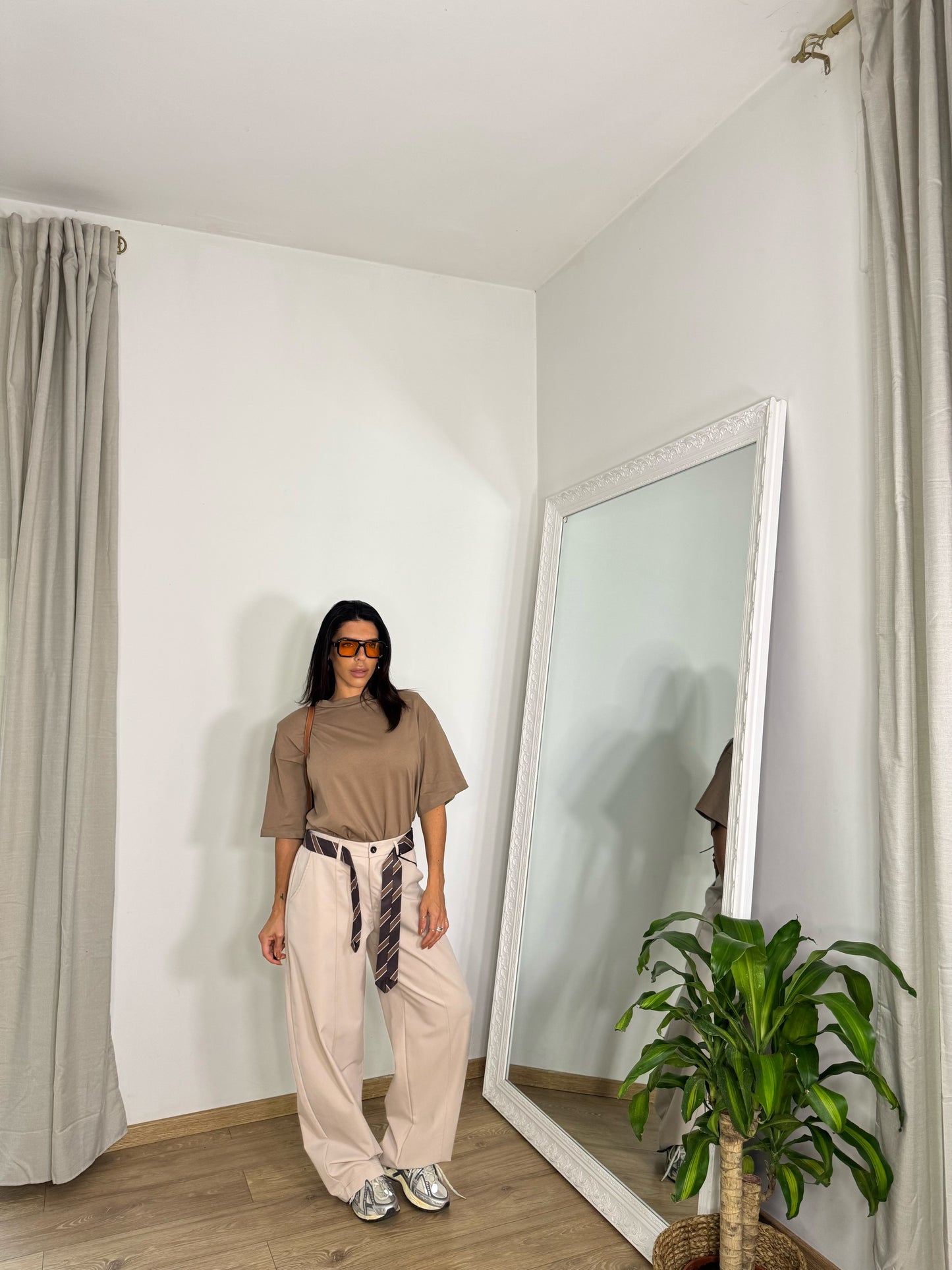 Pantaloni man Crema