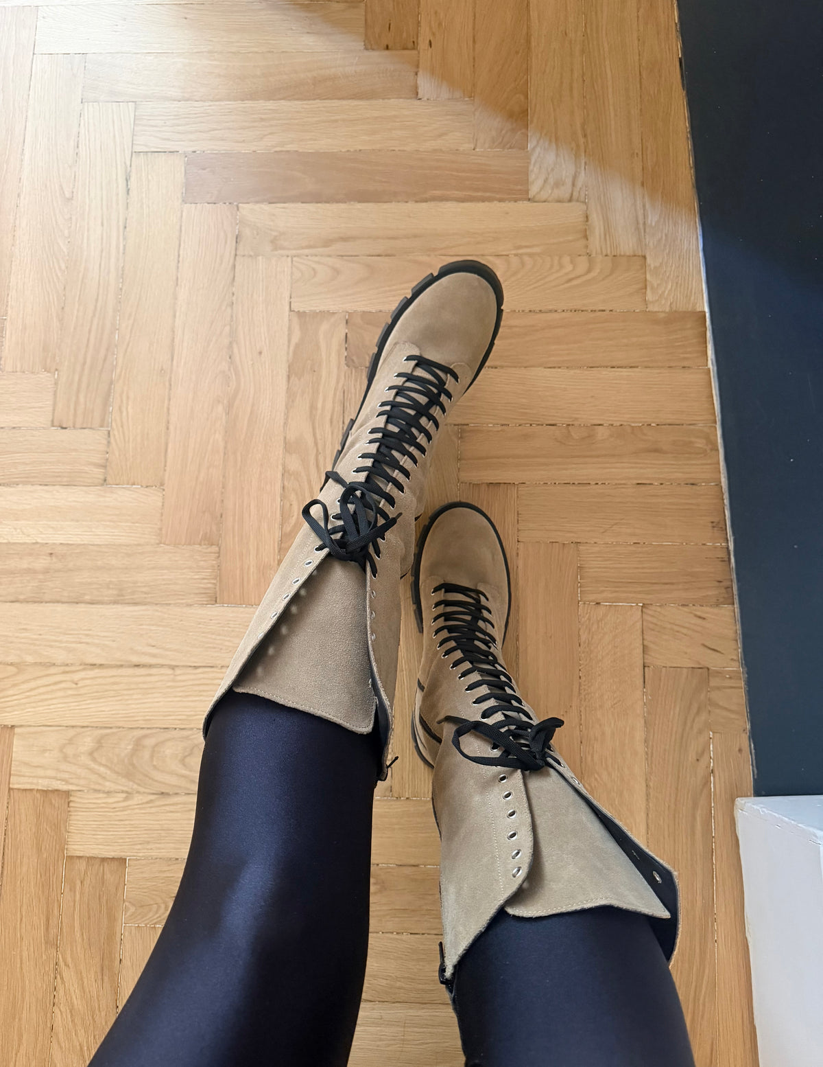 Stivali Cannes alti Beige