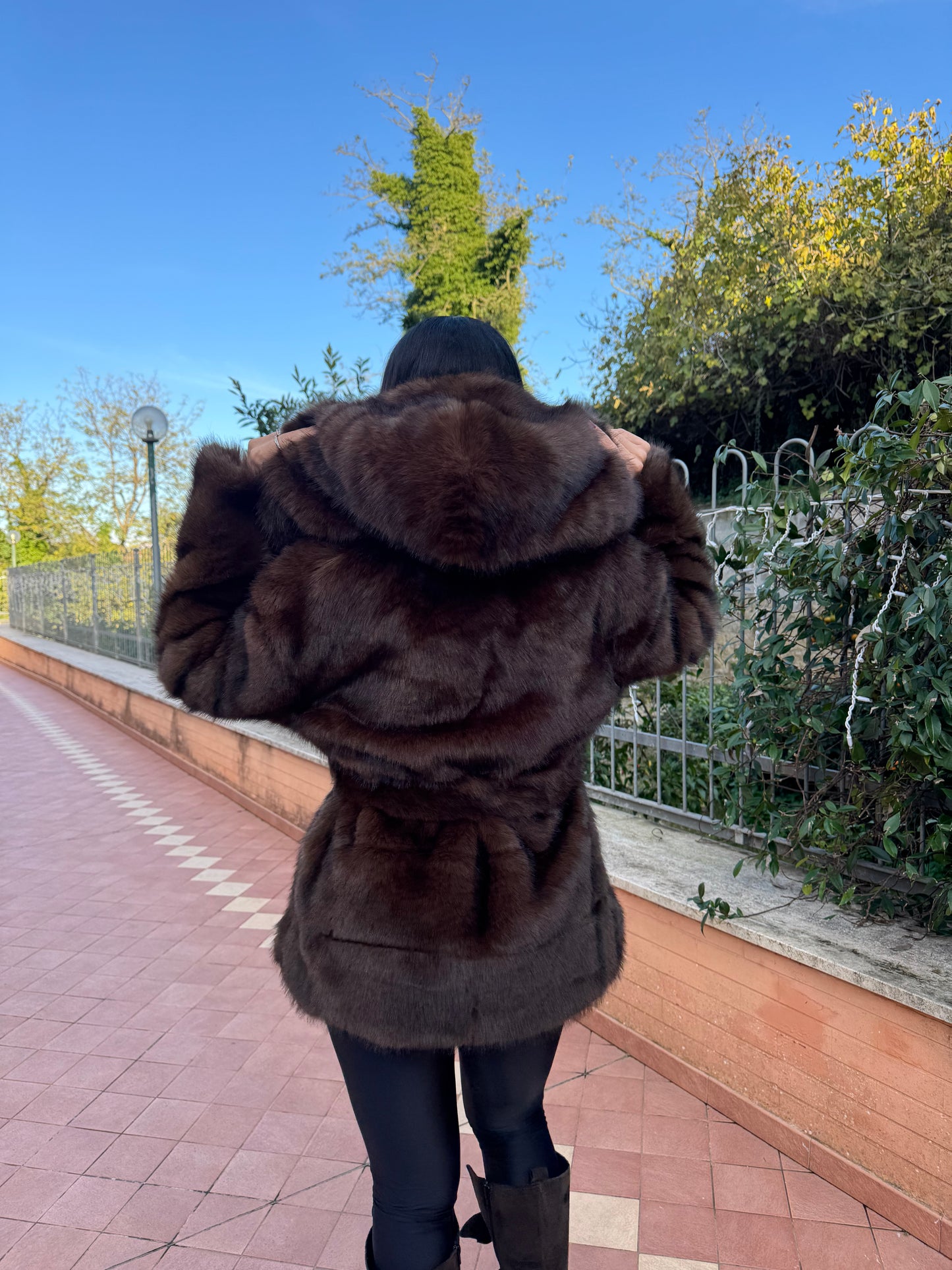 Ecopelliccia Courmayeur chocolate