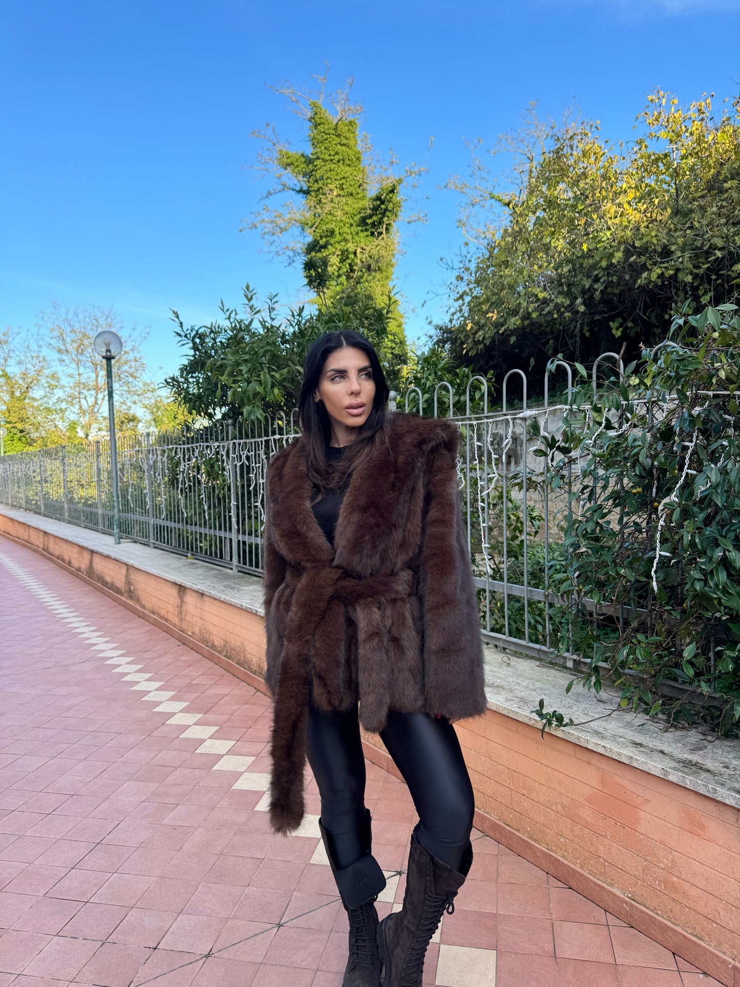 Ecopelliccia Courmayeur chocolate