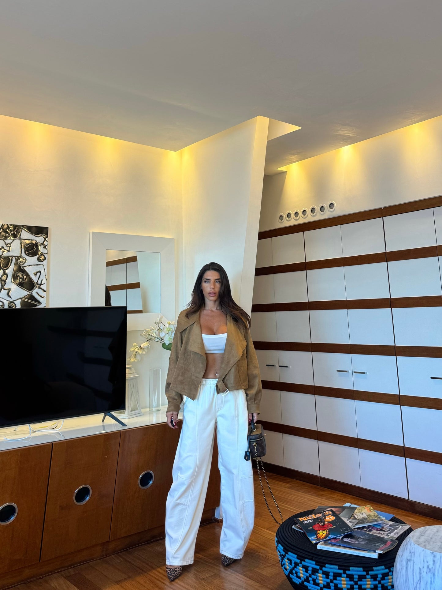 Jeans baggy White