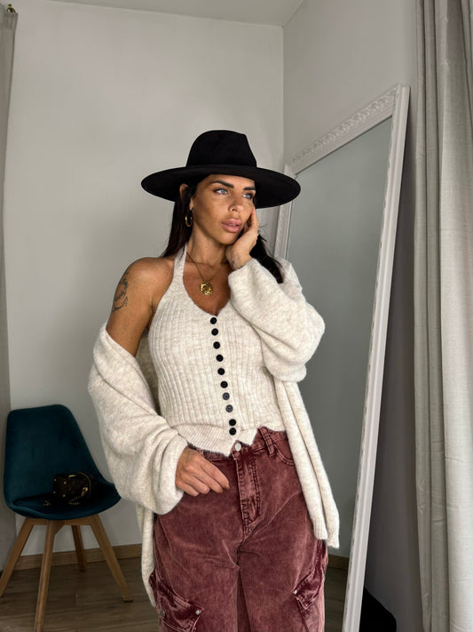 Cardigan e top Venice White