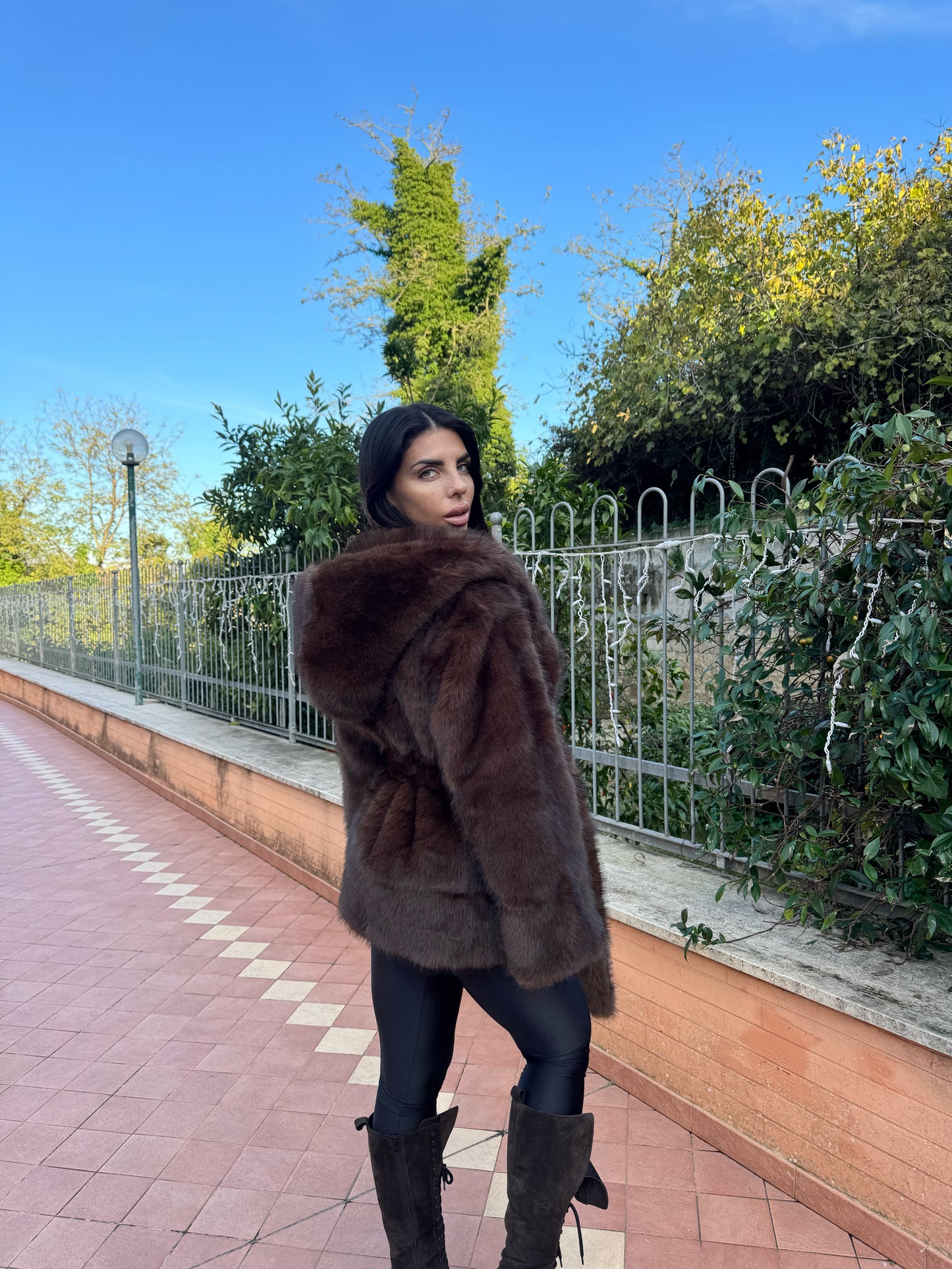 Ecopelliccia Courmayeur chocolate