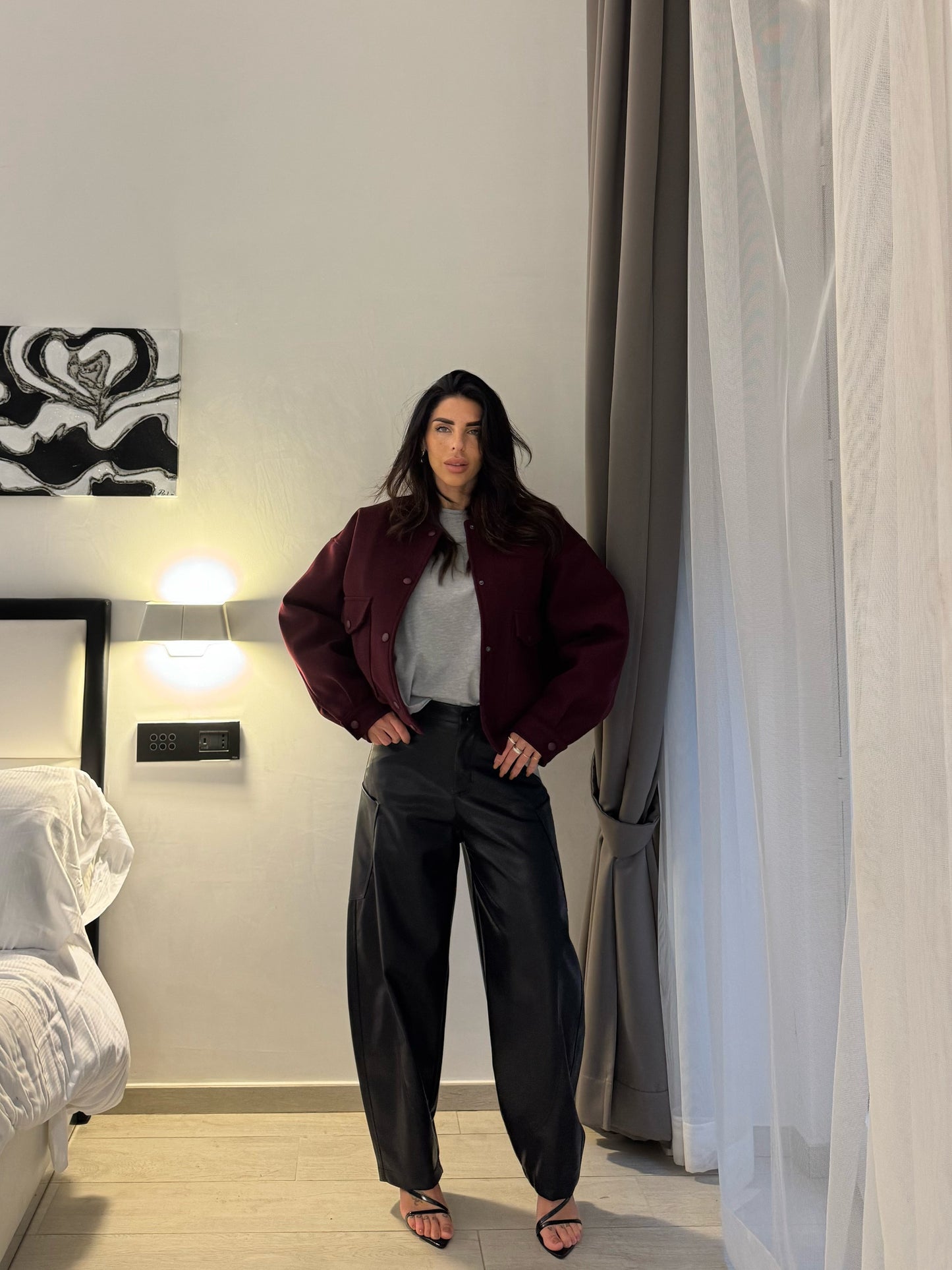 Pantaloni ecopelle Horizon (2 colori)