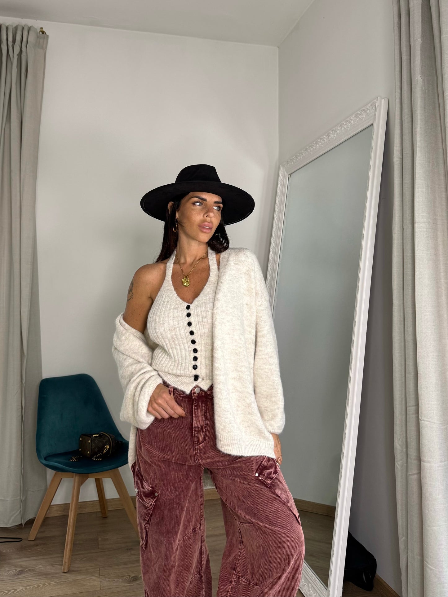 Cardigan e top Venice White